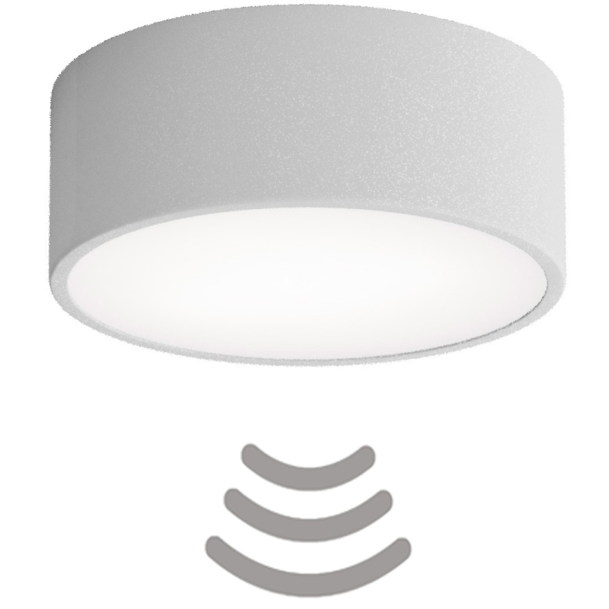 Brilagi - Loftlampe med sensor CLARE 1xE27/40W/230V diameter 20 cm grå