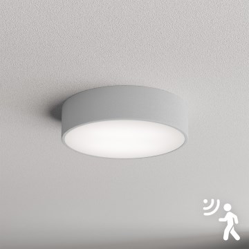 Brilagi - Loftlampe med sensor CLARE 2xE27/40W/230V diameter 30 cm grå