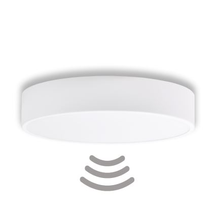 Brilagi - Loftlampe med sensor CLARE 3xE27/40W/230V diameter 40 cm hvid