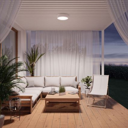 Brilagi - Loftlampe med sensor CLARE 3xE27/40W/230V diameter 40 cm hvid