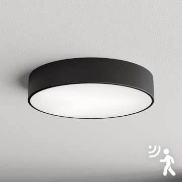Brilagi - Loftlampe med sensor CLARE 3xE27/40W/230V diameter 40 cm sort