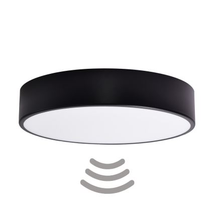 Brilagi - Loftlampe med sensor CLARE 3xE27/40W/230V diameter 40 cm sort