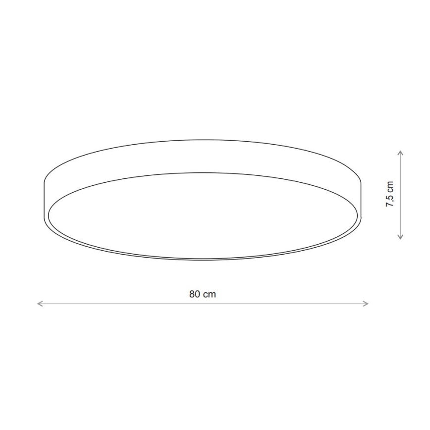 Brilagi - Loftlampe med sensor CLARE 6xE27/24W/230V diameter 80 cm beige