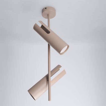 Brilagi - Loftlampe med stang BRANCH 2xGU10/30W/230V beige