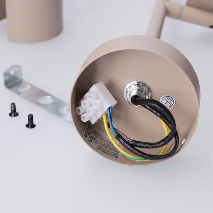 Brilagi - Loftlampe med stang BRANCH 2xGU10/30W/230V beige