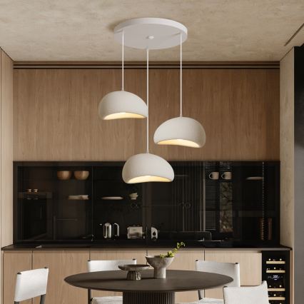 BRILAGI - Loftlampe med wireophæng WABI SABI 3xE27/60W/230V hvid
