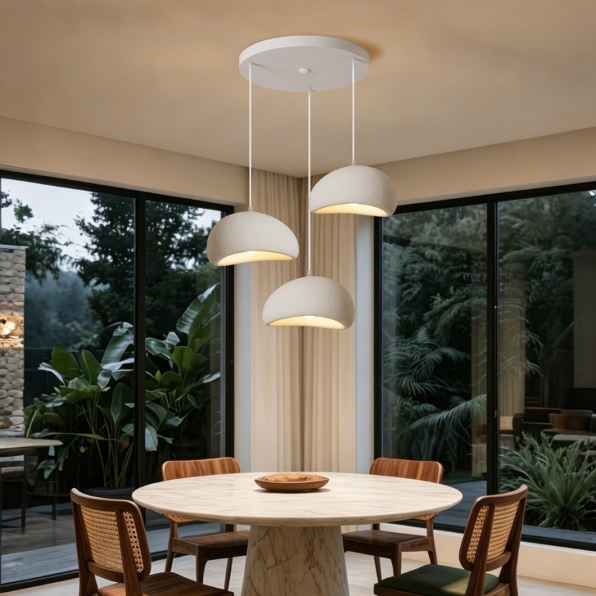 BRILAGI - Loftlampe med wireophæng WABI SABI 3xE27/60W/230V hvid