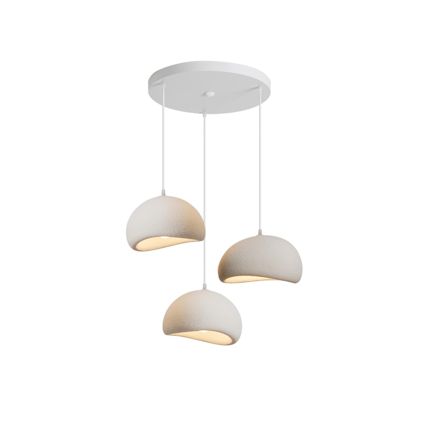 BRILAGI - Loftlampe med wireophæng WABI SABI 3xE27/60W/230V hvid