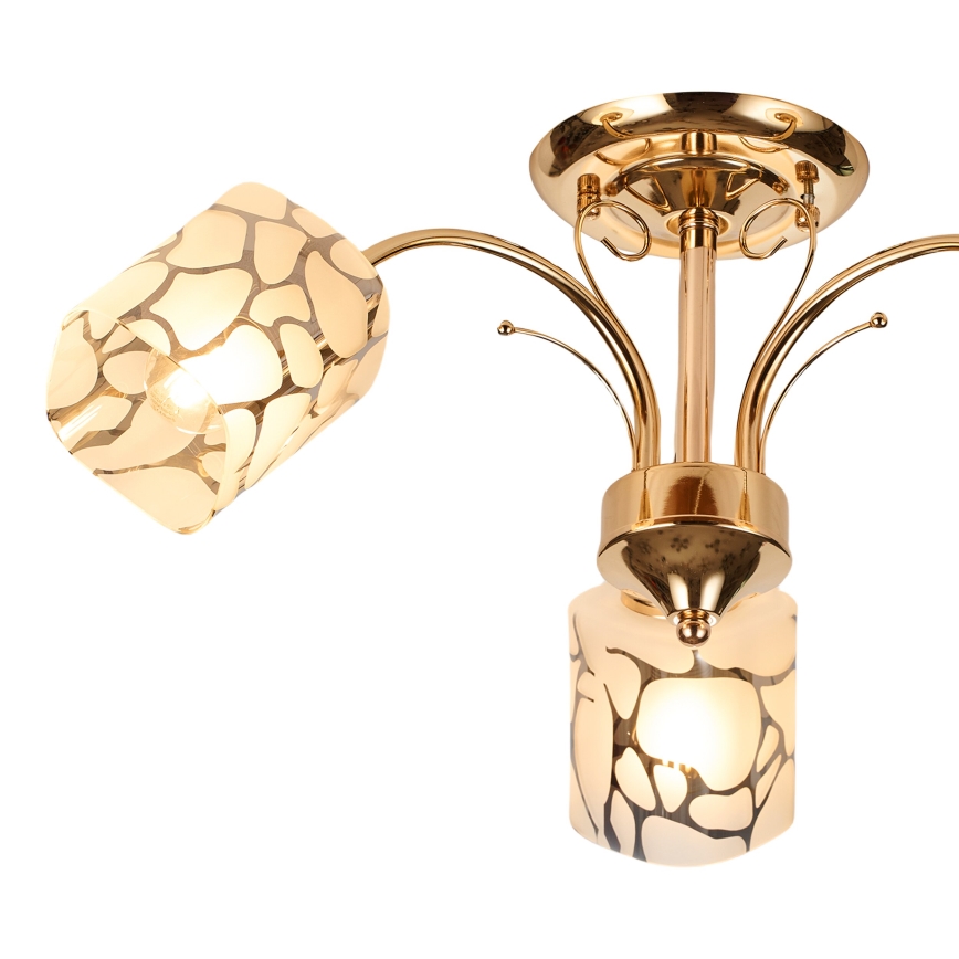 Brilagi - Loftlampe MEGAPOLIS 3xE14/60W/230V guldfarvet