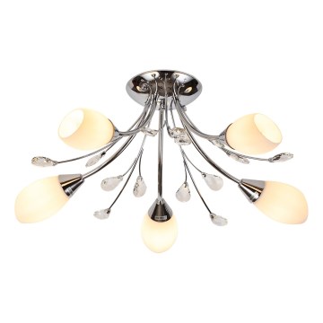 Brilagi - Loftlampe MEGAPOLIS 5xE14/60W/230V skinnende krom