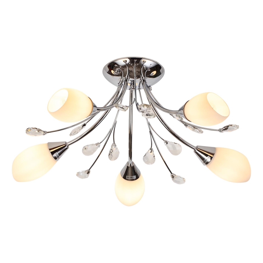 Brilagi - Loftlampe MEGAPOLIS 5xE14/60W/230V skinnende krom