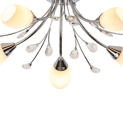 Brilagi - Loftlampe MEGAPOLIS 5xE14/60W/230V skinnende krom