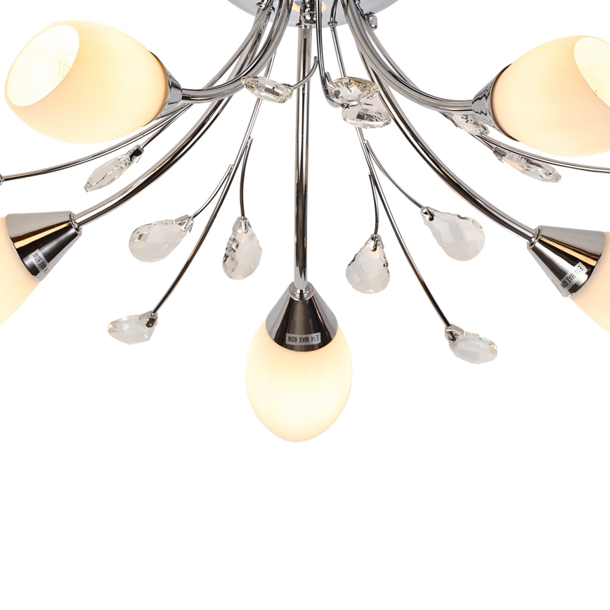 Brilagi - Loftlampe MEGAPOLIS 5xE14/60W/230V skinnende krom