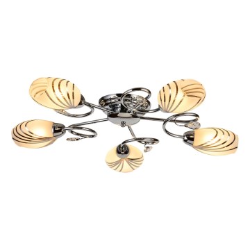 Brilagi - Loftlampe MEGAPOLIS 5xE14/60W/230V skinnende krom