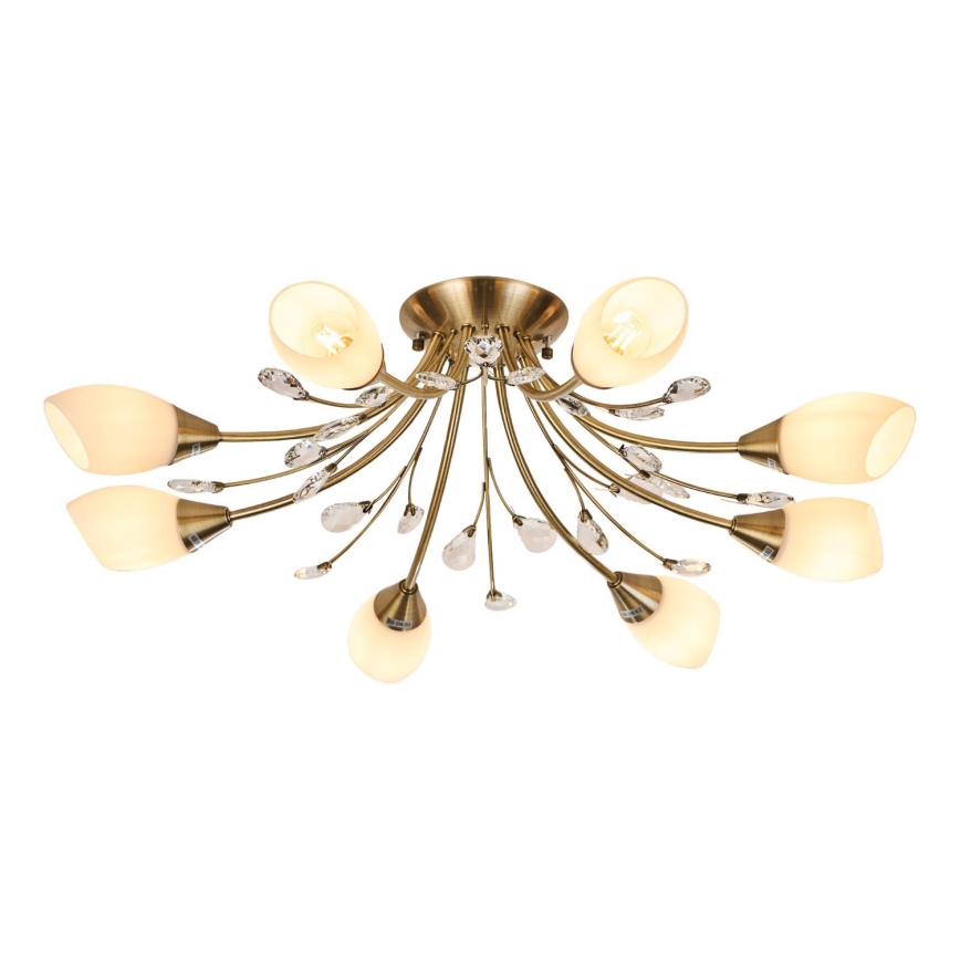Brilagi - Loftlampe MEGAPOLIS 8xE14/60W/230V bronze