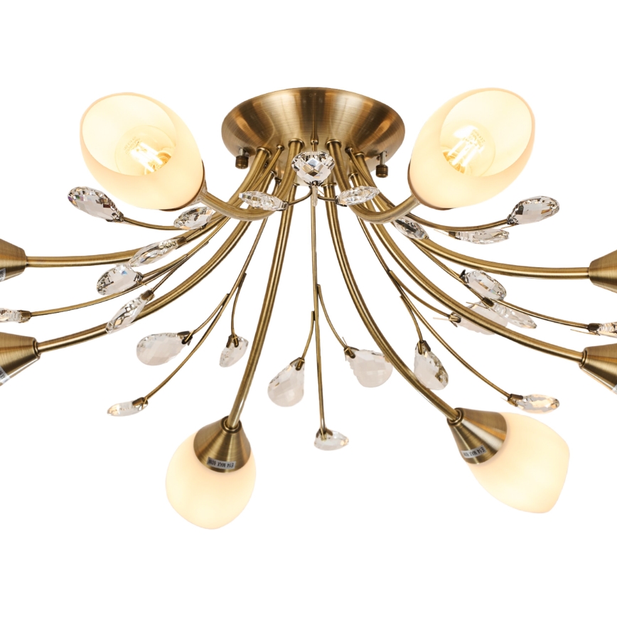 Brilagi - Loftlampe MEGAPOLIS 8xE14/60W/230V bronze