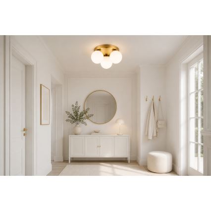 Brilagi - Loftlampe MILO 3xE27/60W/230V Ø 35 cm, guld