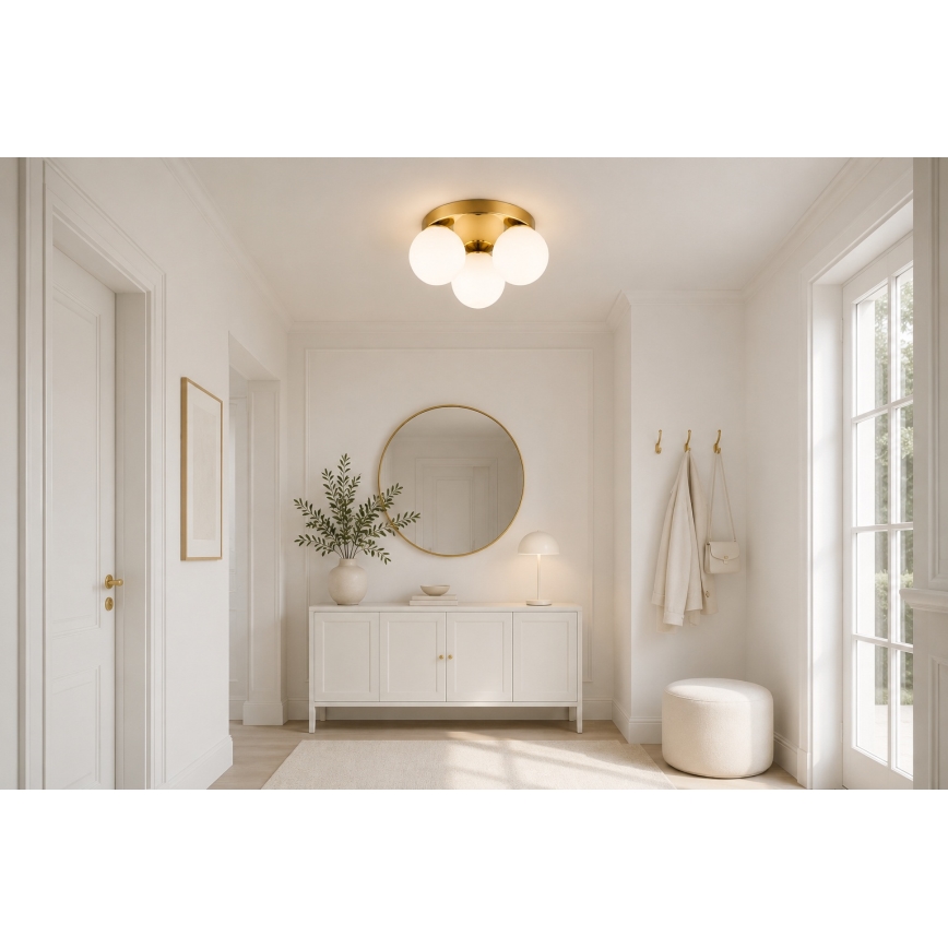 Brilagi - Loftlampe MILO 3xE27/60W/230V Ø 35 cm, guld