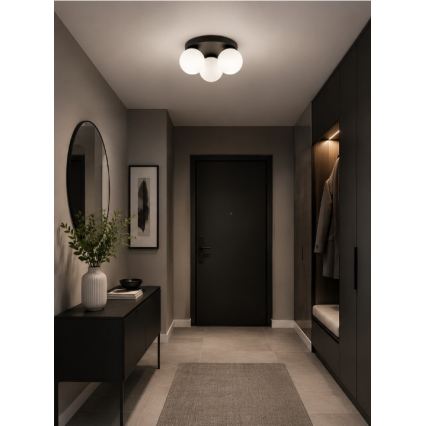 Brilagi - Loftlampe MILO 3xE27/60W/230V Ø 35 cm sort