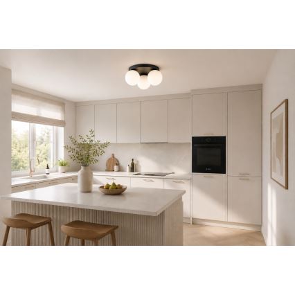 Brilagi - Loftlampe MILO 3xE27/60W/230V Ø 35 cm sort