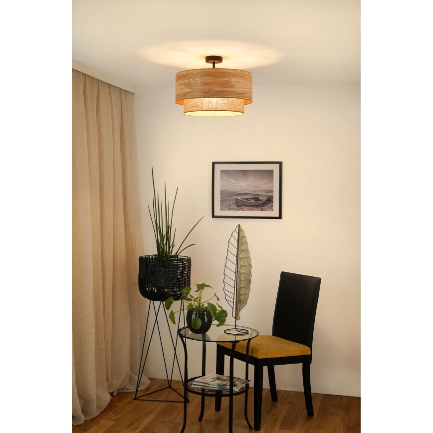 Brilagi - Loftlampe MONTANA BOHO 1xE27/15W/230V diameter 45 cm brun