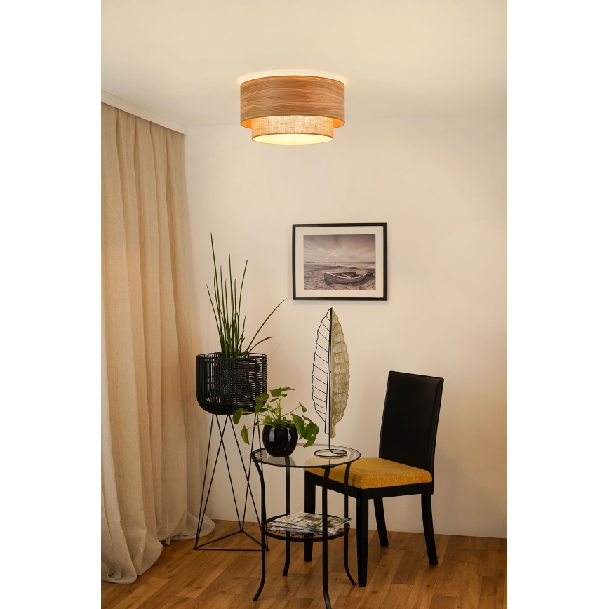 Brilagi - Loftlampe MONTANA BOHO 1xE27/15W/230V diameter 45 cm brun