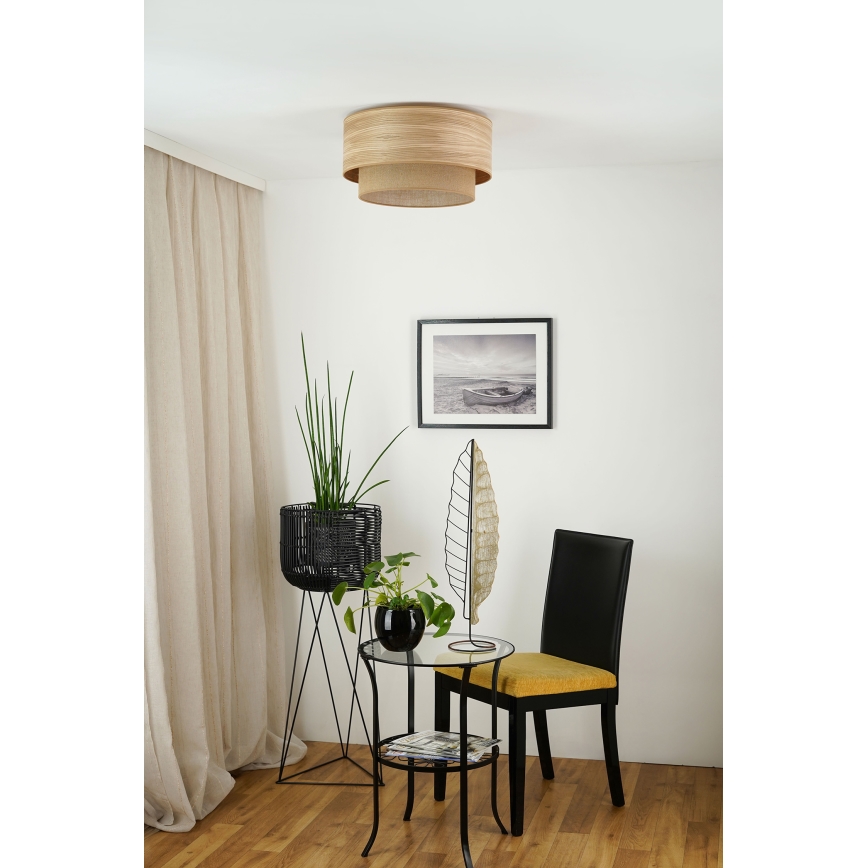 Brilagi - Loftlampe MONTANA BOHO 1xE27/15W/230V diameter 45 cm brun