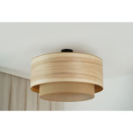 Brilagi - Loftlampe MONTANA BOHO 1xE27/15W/230V diameter 60 cm brun