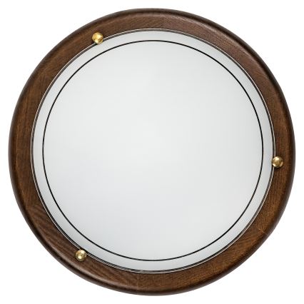 Brilagi - Loftlampe ORBIS 1xE27/60W/230V Ø 30 cm, fyrretræ