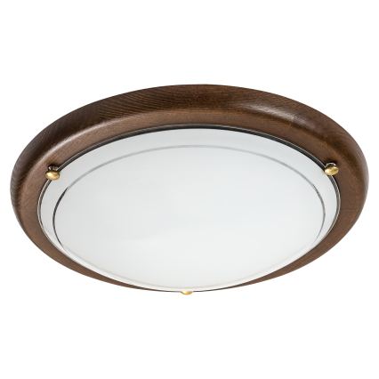 Brilagi - Loftlampe ORBIS 1xE27/60W/230V Ø 30 cm, fyrretræ