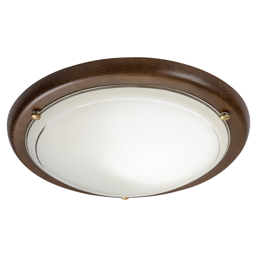 Brilagi - Loftlampe ORBIS 1xE27/60W/230V Ø 30 cm, fyrretræ