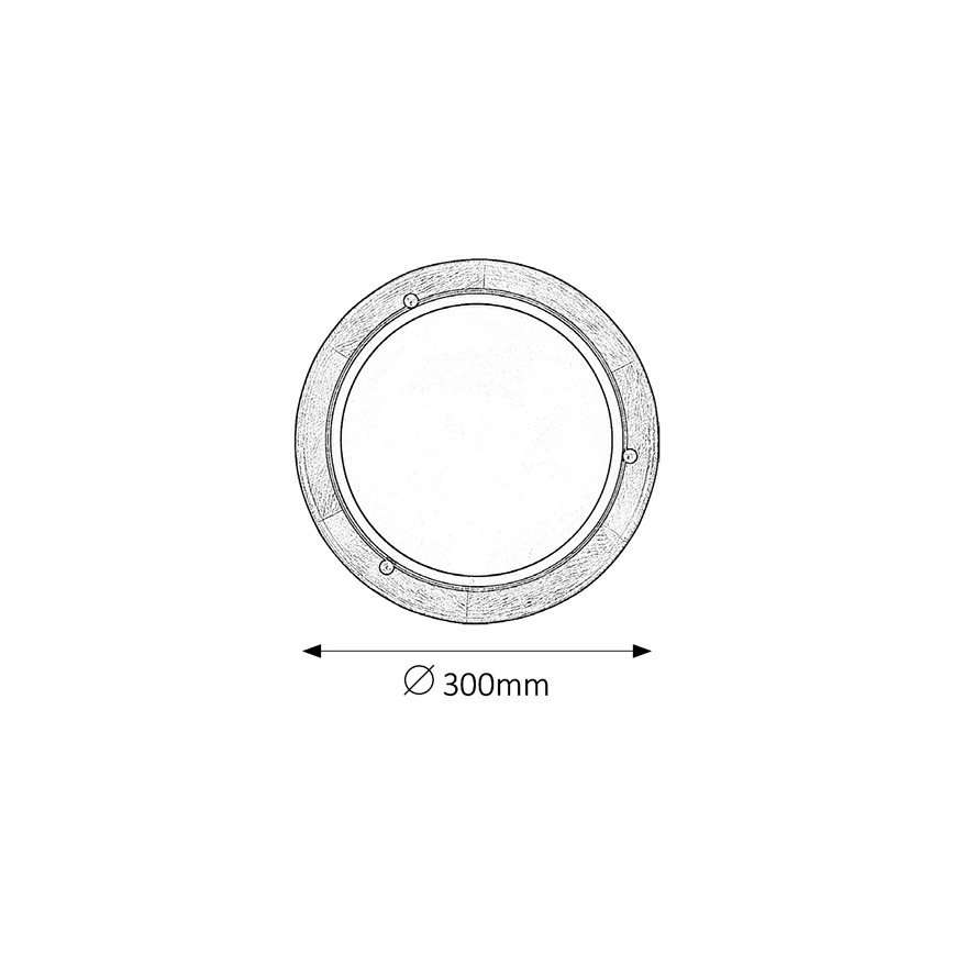 Brilagi - Loftlampe ORBIS 1xE27/60W/230V Ø 30 cm, fyrretræ
