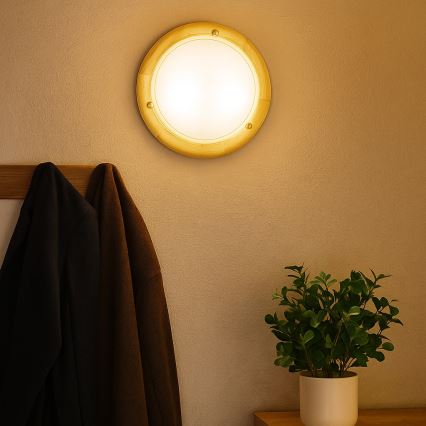 Brilagi - Loftlampe ORBIS 1xE27/60W/230V Ø 30 cm i fyrretræ