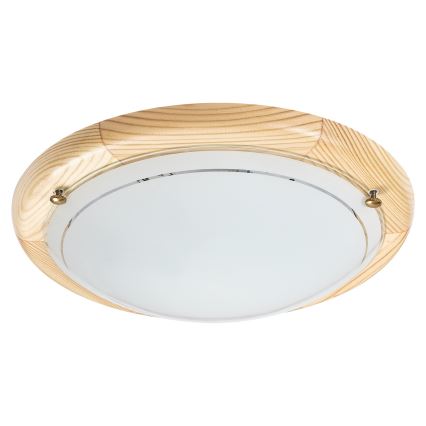 Brilagi - Loftlampe ORBIS 1xE27/60W/230V Ø 30 cm i fyrretræ