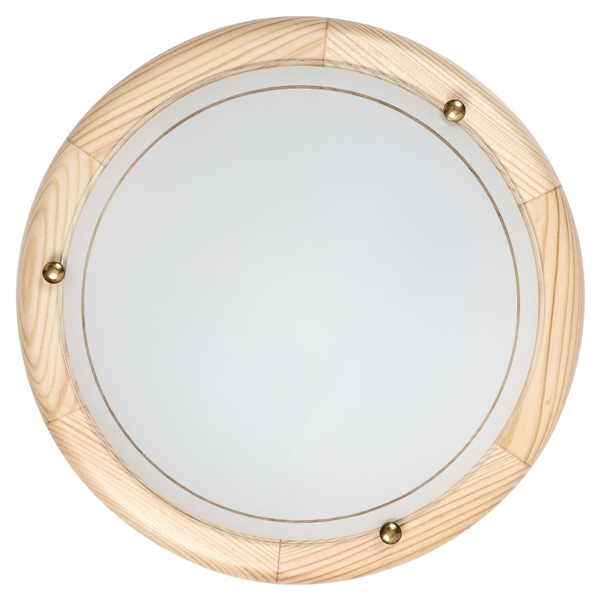 Brilagi - Loftlampe ORBIS 1xE27/60W/230V Ø 30 cm i fyrretræ