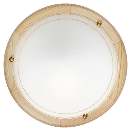 Brilagi - Loftlampe ORBIS 1xE27/60W/230V Ø 30 cm i fyrretræ