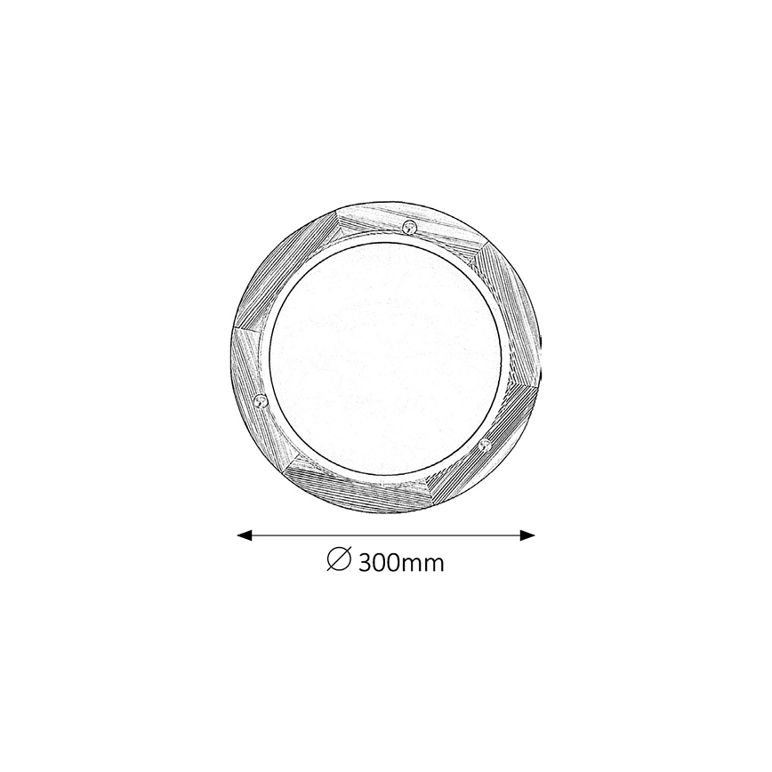 Brilagi - Loftlampe ORBIS 1xE27/60W/230V Ø 30 cm i fyrretræ