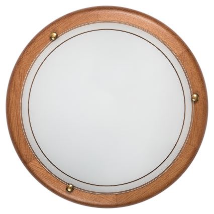 Brilagi - Loftlampe ORBIS 1xE27/60W/230V Ø 30 cm i fyrretræ