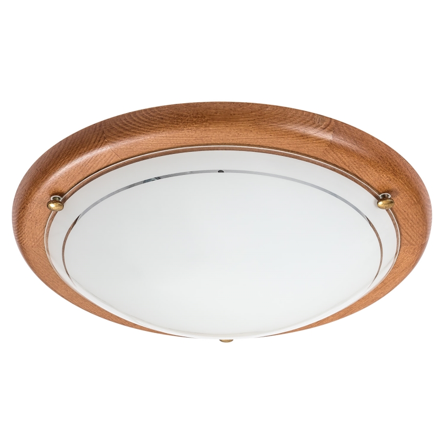 Brilagi - Loftlampe ORBIS 1xE27/60W/230V Ø 30 cm i fyrretræ