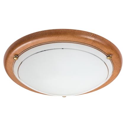 Brilagi - Loftlampe ORBIS 1xE27/60W/230V Ø 30 cm i fyrretræ