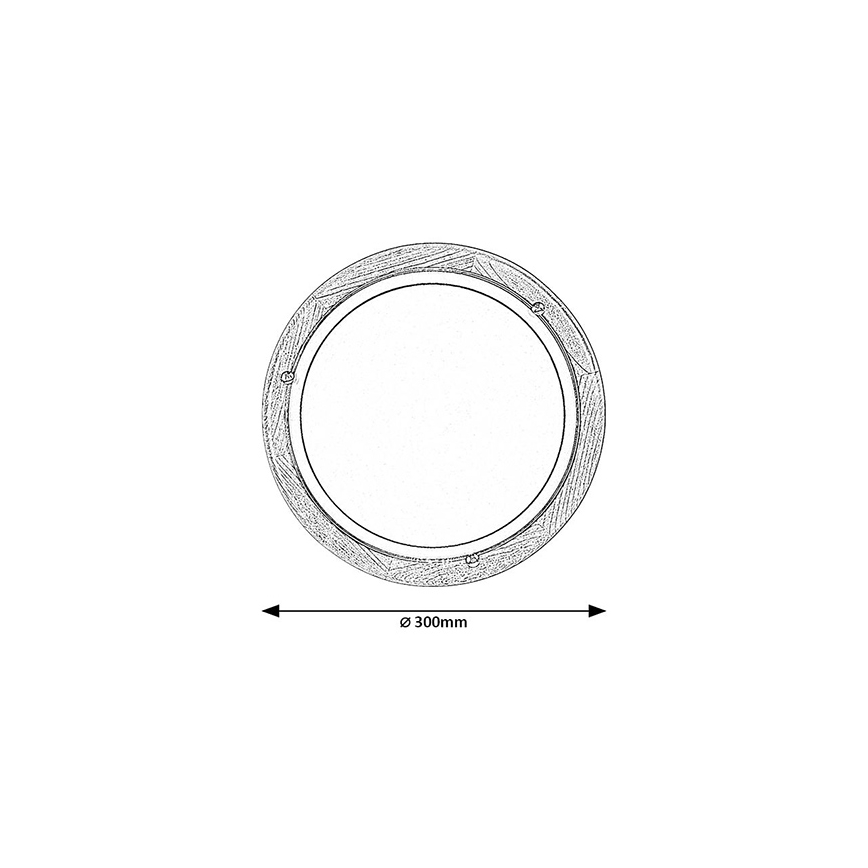 Brilagi - Loftlampe ORBIS 1xE27/60W/230V Ø 30 cm i fyrretræ