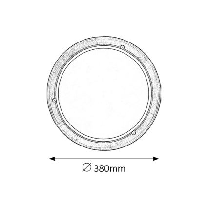 Brilagi - Loftlampe ORBIS 2xE27/60W/230V Ø 38 cm, fyrretræ