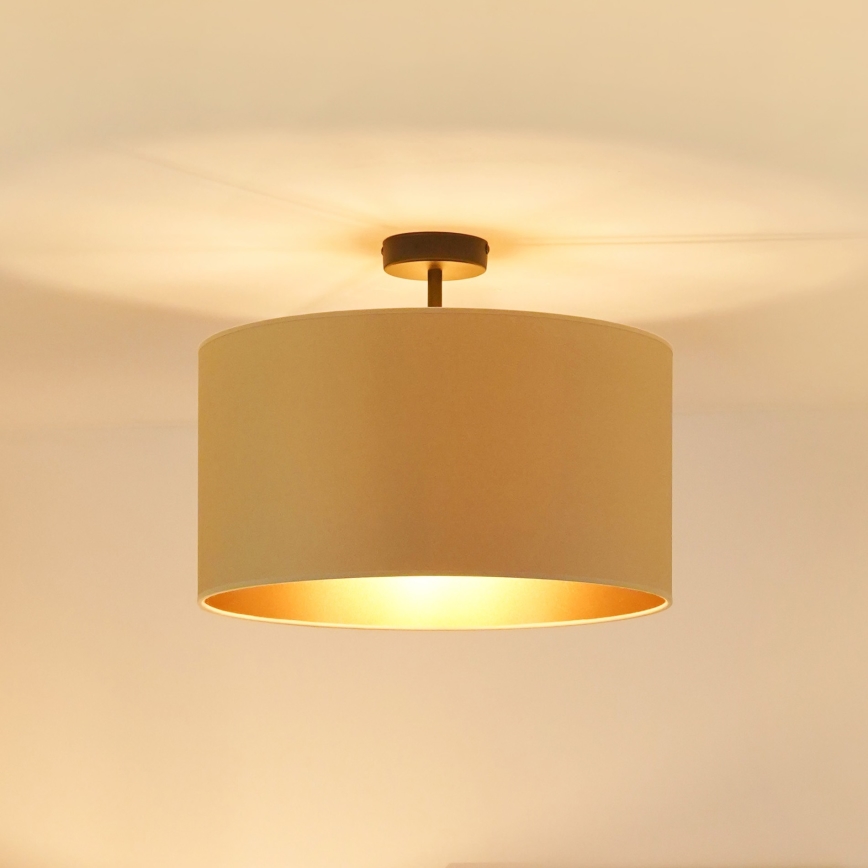 Brilagi - Loftlampe OREGON ROLLER VEGE 1xE27/15W/230V diameter 45 cm beige