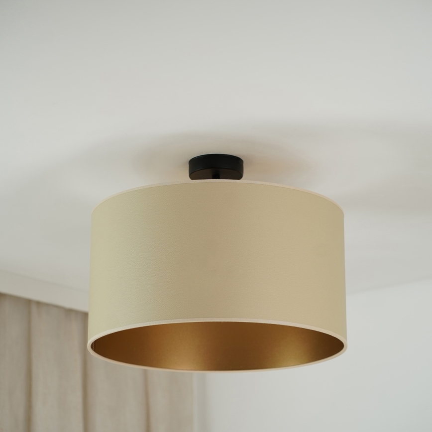 Brilagi - Loftlampe OREGON ROLLER VEGE 1xE27/15W/230V diameter 45 cm beige