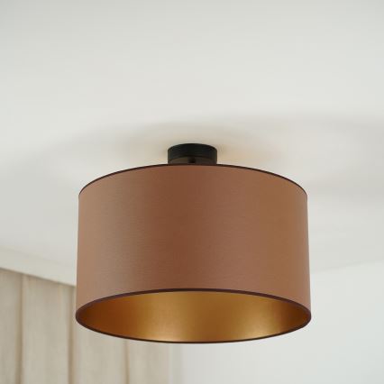 Brilagi - Loftlampe OREGON ROLLER VEGE 1xE27/15W/230V diameter 45 cm brun