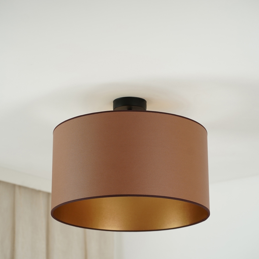 Brilagi - Loftlampe OREGON ROLLER VEGE 1xE27/15W/230V diameter 45 cm brun