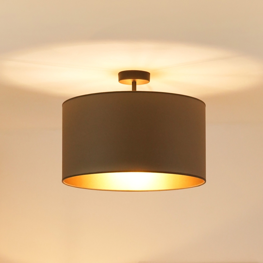 Brilagi - Loftlampe OREGON ROLLER VEGE 1xE27/15W/230V diameter 45 cm grå