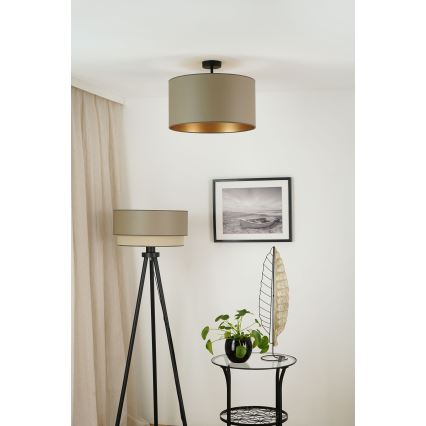 Brilagi - Loftlampe OREGON ROLLER VEGE 1xE27/15W/230V diameter 45 cm grå