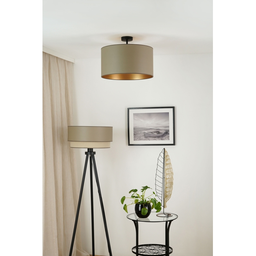 Brilagi - Loftlampe OREGON ROLLER VEGE 1xE27/15W/230V diameter 45 cm grå