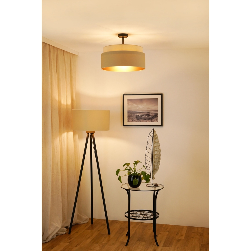 Brilagi - Loftlampe OREGON VEGE 1xE27/15W/230V diameter 45 cm beige